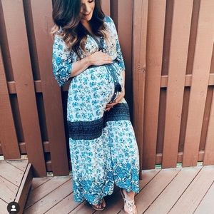 Blue maxi dress